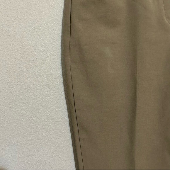 Theory Khaki Green Double Stretch cropped trouser pants women’s size XS 2 - Picture 14 of 14